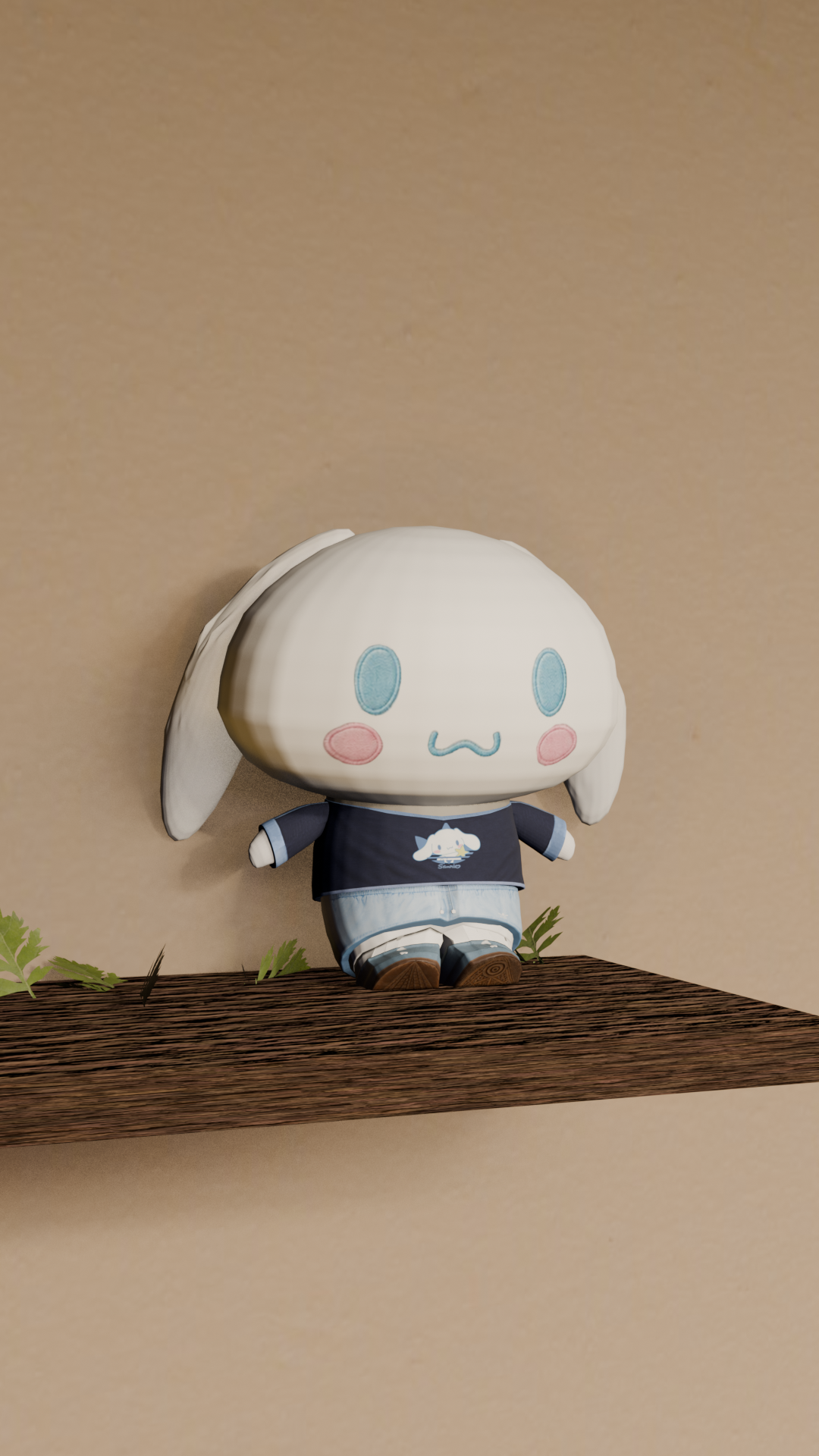 Cinnamoroll figure displayed on a Sigillum shelf as a personal decorative object